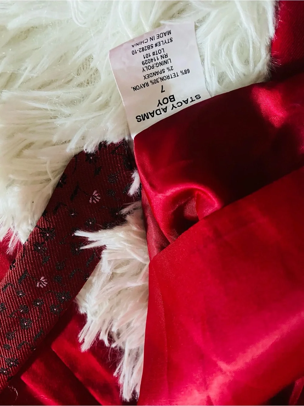Boys Stacy Adams Vibrant Red Suit